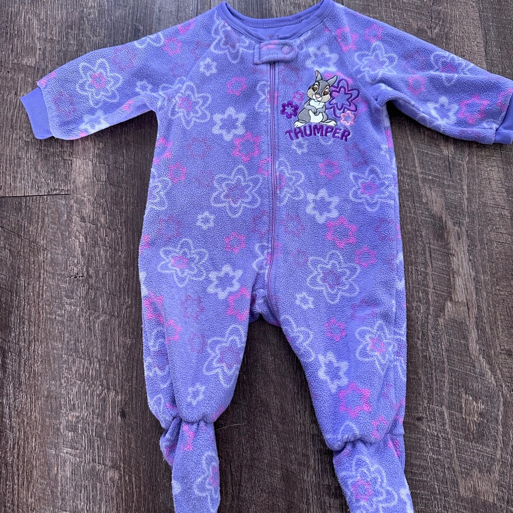 Disney Baby Pajama, Footie Pajama, Thumper Pajamas, Bambi Pajamas, Baby Footies